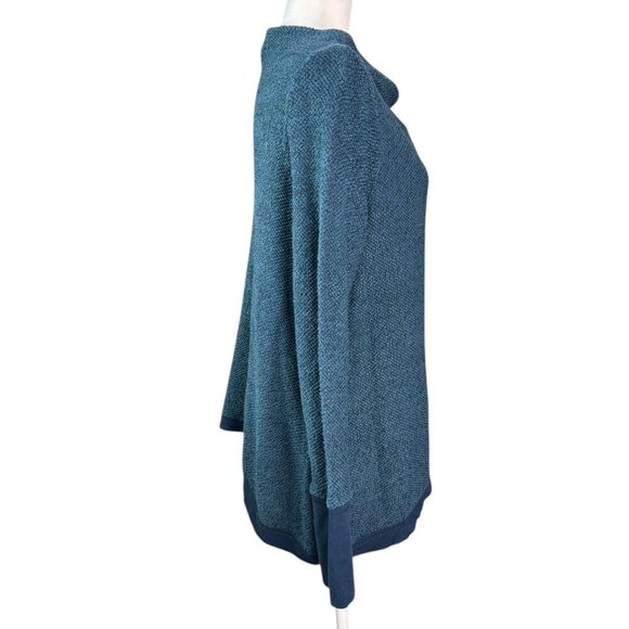 Anthropologie Postmark Inari Knit Sweater Pullover Blue Teal Women's Size M - Picture 6 of 8